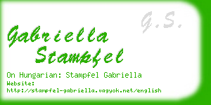 gabriella stampfel business card